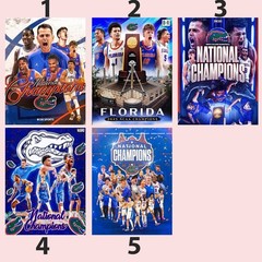 Florida Gators National Champions Basketball Poster 2025