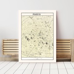 Old Map of Paris 1901 – Vintage France Art Wall Decor Print