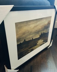 16″ x 20″ Threshold STUDIO MCGEE Wall Art MARSHLAND AT DUSK Target BLACK FRAME