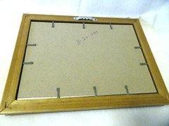 Wall Art-Gag Gift-6 1/4″ x 8 1/4″-Gold Frame-«Fat Pants are Tight»-LKN