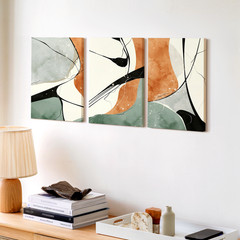 3 Pieces Abstract Earthy Tones Large Wall Art Set for Living Room Set Of 3