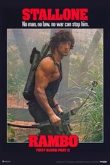 Rambo First Blood Part 2 II Alternate Bow Retro Art Print Poster 16×24