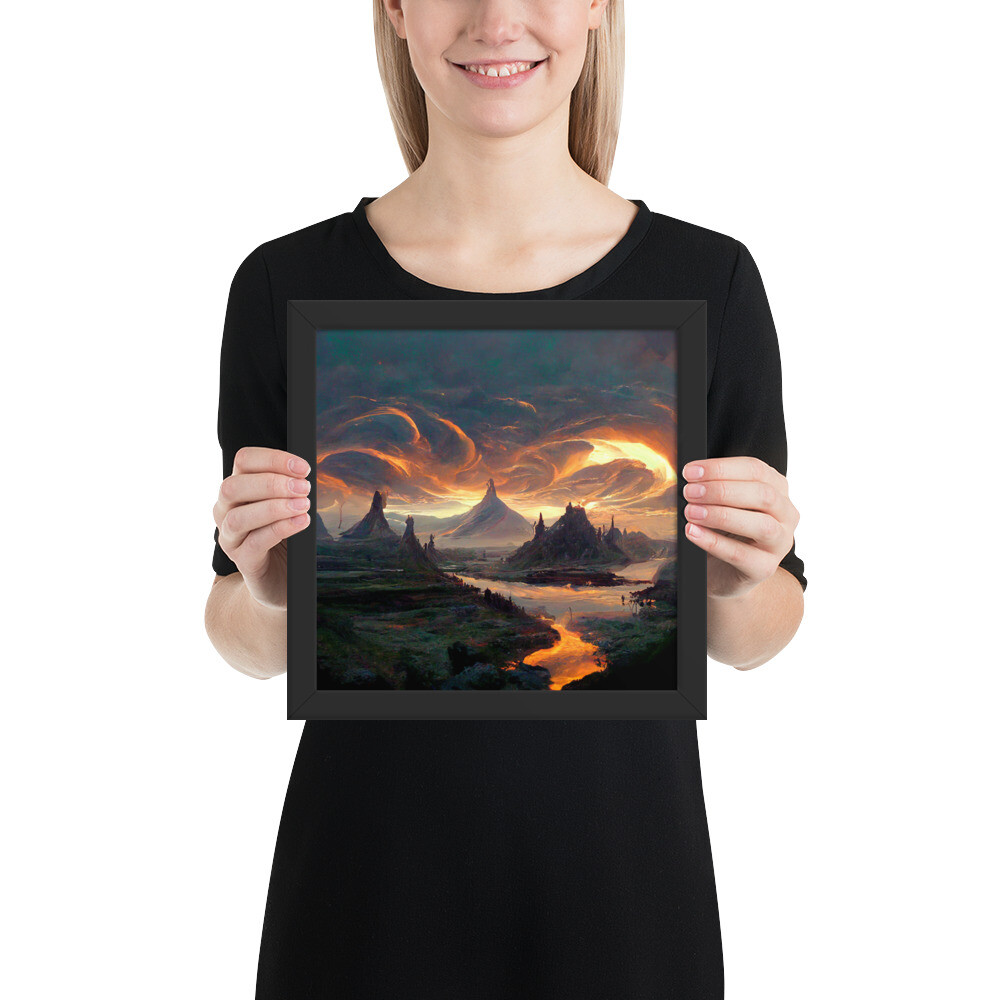 Dragonlands – Gerahmtes Bild