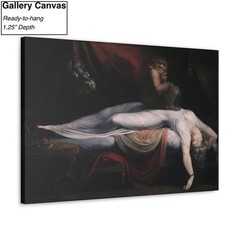 The Nightmare by Henry Fuseli Canvas/Poster Wall Art – Gothic Painting Print