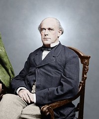 Salmon Chase Secretary of the Treasury Color Tinted photo Civil War 05620