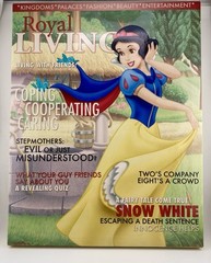 DISNEY Royal Living SNOW WHITE Wall Hanging Decor Disney Magazine Cover Art