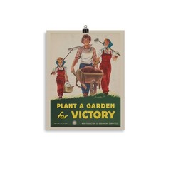 Victory Garden WWII Poster 1942 Americana Art
