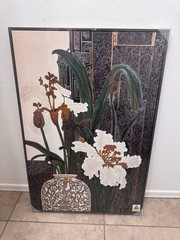 Cuspin Framed Botanical Floral Print Wall Art Vertical 24×36 Green