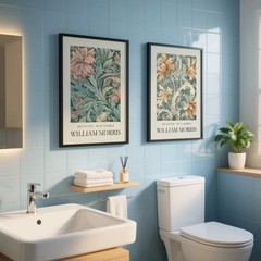 William Morris Floral Wall Art Set of 2 – Art Nouveau Botanical Prints