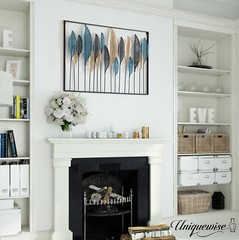 Multicolor Leaf Artistry Metal Wall Décor for Entryway, Dining Room, Kitchen