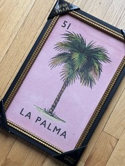SAPNA SHAH LA PALMA WALL ART 12”x18” LOTERIA #51 LOTTERY PRINT PALM TREE DECOR