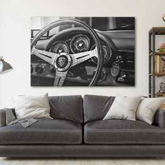 Porsche 911 Dashboard Vintage Sports Cars Canvas Print Wall Art