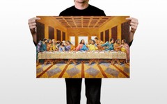 African American The Last Supper Oil Painting Wall Art Home Decor – POSTER 20×30