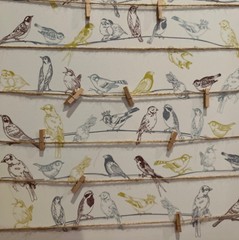 IKEA Pjatteryd Canvas Picture Of Birds In Hangers PSZ 19 3/4 X 27 1/2