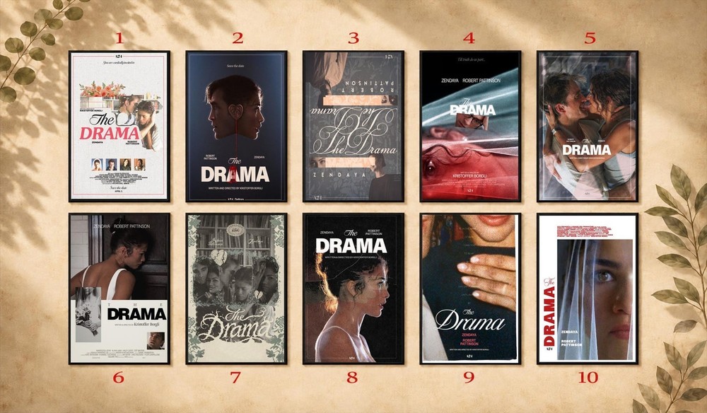The Drama 2026 Movie Poster Wall Art Romantic Film Print Cinema Decor – Unframed