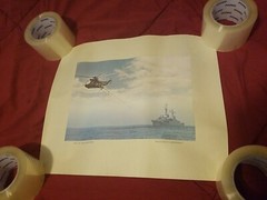 Vintage Sikorsky RH-3A Marine Helicopter Poster – Measures 17×14 Print Aircraft