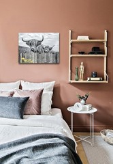 Highland Cow Wall Art Black and White Canvas Print Highland Cow Picture Wall …