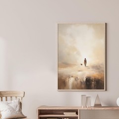 Christian Wall Art Jesus and Lost Sheep Canvas Print Religious Wall Decor Chr…