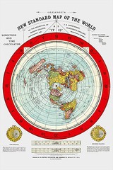 Flat Earth Map – 3 Gleason’s New Standard Maps Of The World – Large 24″ x 36″