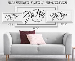 Gather – Large Black and White Canvas Wall Art – Stretched on a Heavy Wood Frame