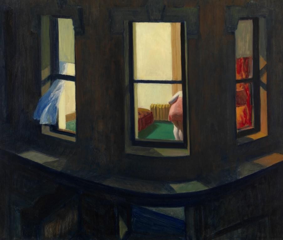 Night Windows Art Print – Edward Hopper – American Realism Urban Scene 1928