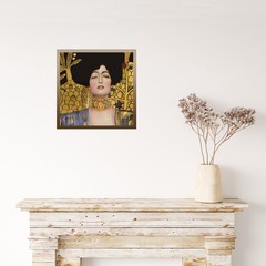 Art Nouveau Face Of Judith By Klimt Antique Image 8×8 Canvas Tile Print