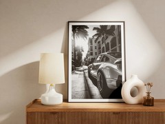 Vintage Porsche 911 Poster – Classic Car Wall Art Decor