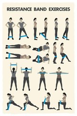 Workout Posters For Home Gym Training Exercise Art Print Poster 16×24