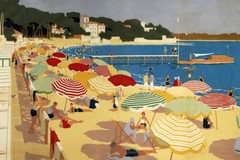 France French Riviera Beach Summer Vintage Art Wall Room Poster – POSTER 20×30