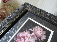 Frame & Peony,8×10 Ornate Frame,Art Print,Victorian,Cottage,Goth,Event,Baroque