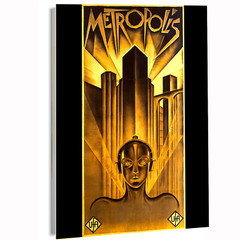 1927 Metropolis Fritz Lang Vertical Pre 1945 Movie Poster or Canvas Art Print