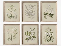 6 PCS Neutral Floral Canvas Wall Art Vintage Rustic Farmhouse Flower Botanica…