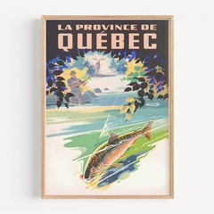 Quebec – 1930s Retro Travel Poster