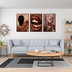Black Girl Posters Wall Art Set of 3 Black Woman African American Women Wall …