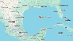 Gulf of America Map USA GLOSSY POSTER PICTURE PHOTO PRINT BANNER 14022