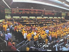 Vintage Chicago Trading Floor Panoramic Photo Framed Wall Art – Futures Trading
