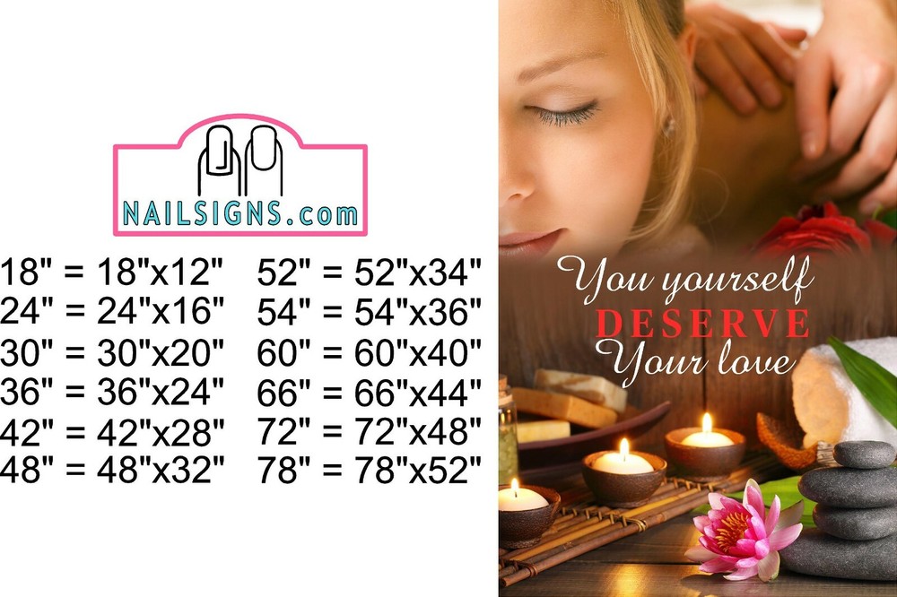 Spa 21 Photo-Realistic Paper Poster Sign Matte Non-Laminate Massage Vertical