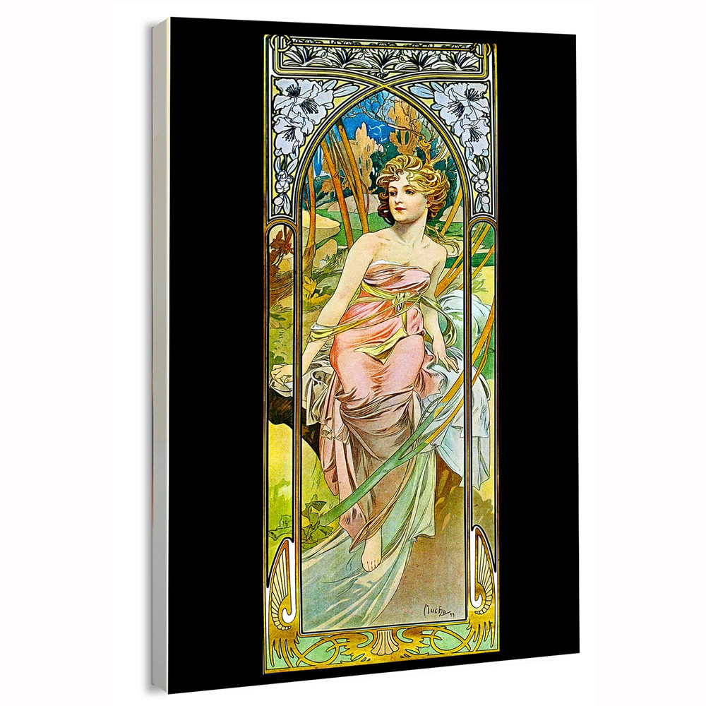 1899 Eveil Du Matin Morning Awakening Alphonse Mucha Movie Poster or Canvas