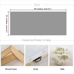3D Hand-paint Wall Art Abstract Canvas Wooden Chic Farmhouse Ready To Hang