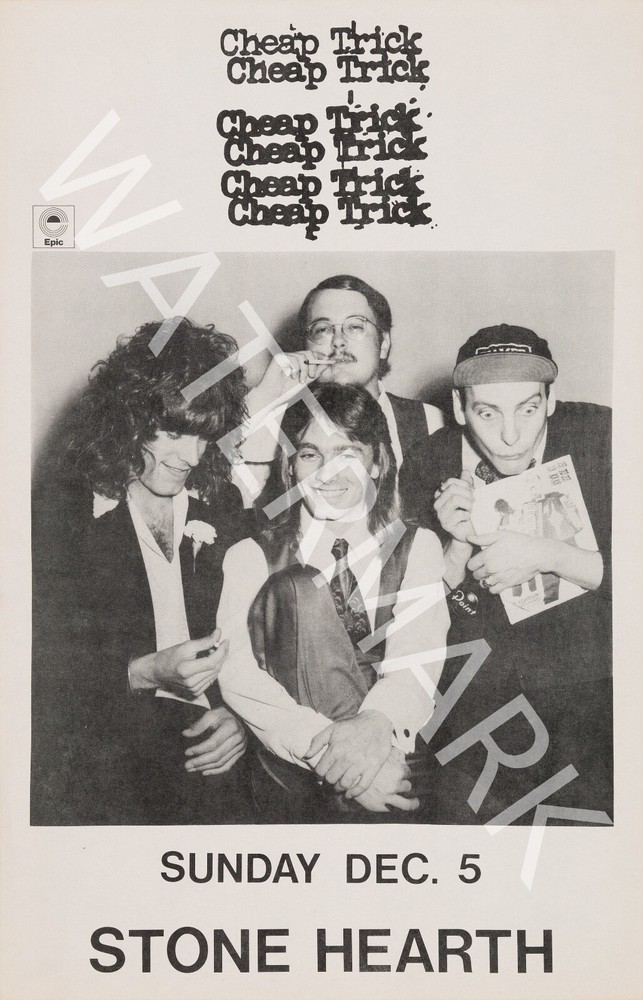 Cheap Trick – Stone Hearth – 1982 Vintage Music Poster