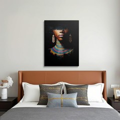 Black Women Canvas Wall Art Framed Artwork Prints Posters Painting Wall Decor…