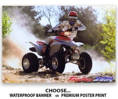 1987 Honda Fourtrax 250X Woods Poster Banner Ad OEM Brochure NOS Picture graphic