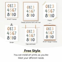 Let’s Play Read Wall Art Set of 4, Educational Posters, Montessori Classroom …