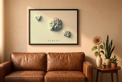 Tahiti Map, Tahiti 2D Relief Map, Tahiti Vintage Map – 2D Flat
