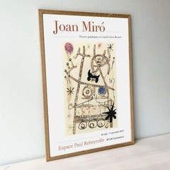 Joan Miro Exhibition 2010 Poster Retro Wall Art Print.