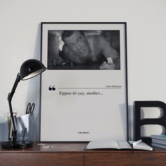 Die Hard Movie Poster Print, Movie Quote – Unframed