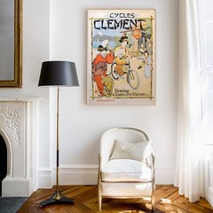 Cycles Clement Leverd Bicycle 1910 Retro Vintage Poster Print