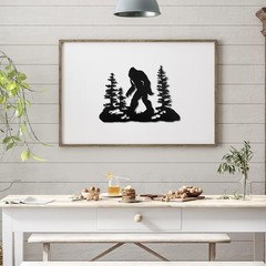 Durable Bigfoot Decor – 15.75″ x 11.02″ Indoor/Outdoor Wall Art for Men & Women
