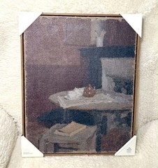 Hearth & Hand Magnolia 20×16 Framed Burlap Dining Still Life Wall Art NEW
