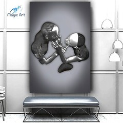 3D Effect Art, Romantic Art Home Decor, Modern Home, Couple Wall Decor, Love Art